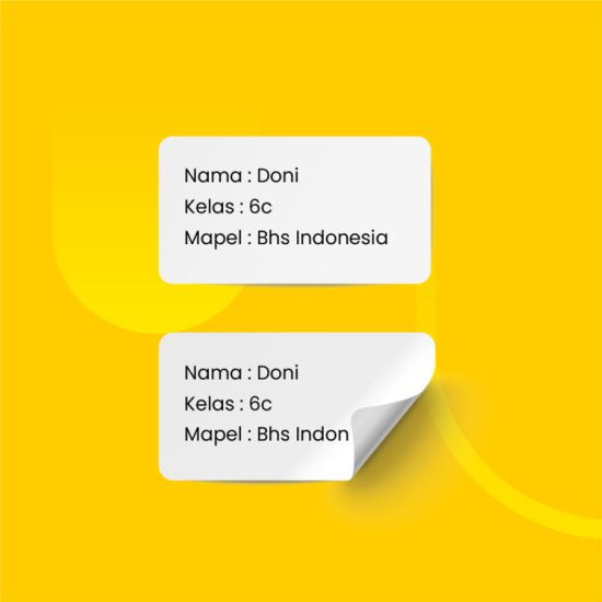 Sticker Nama