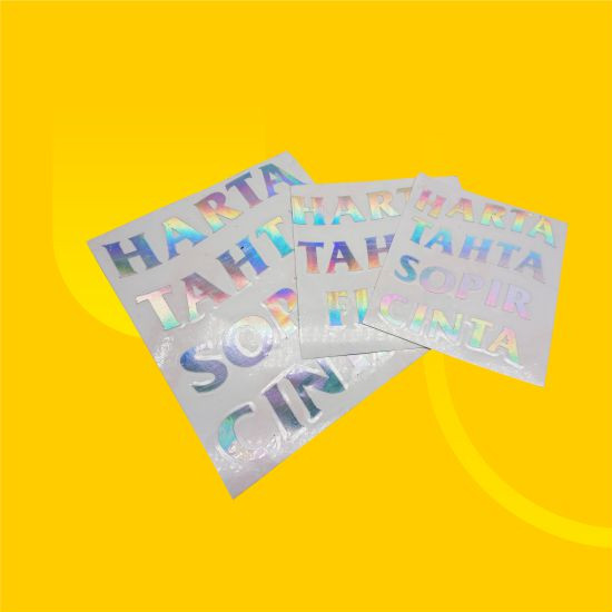 Sticker Harta Tahta Custom