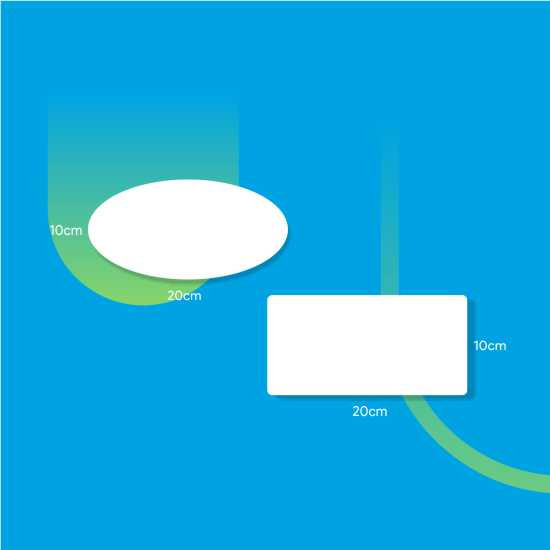 Sticker Label 10x20 cm Chromo Bontak