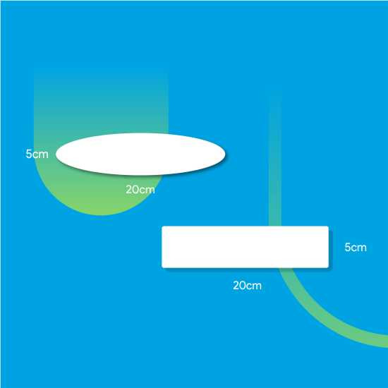 Sticker Label 5x20 cm Chromo Bontak