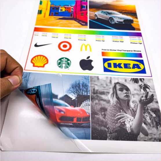 Sticker Stiker Vynil Vinyl Transparan A3 Plus 32x48 cm