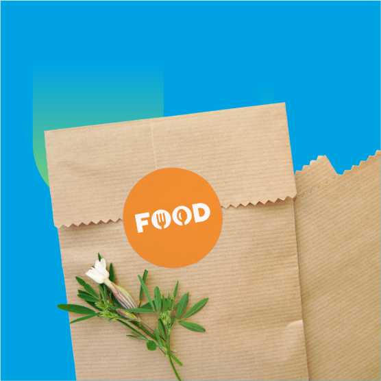 Sticker Label 10x10 cm Chromo Bontak