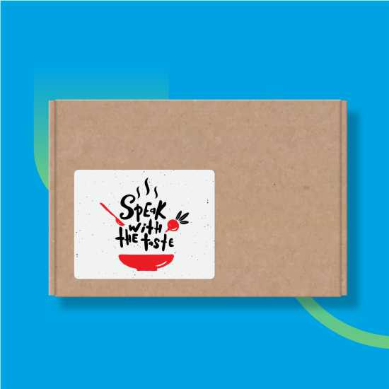 Sticker Label 10x10 cm Chromo Bontak