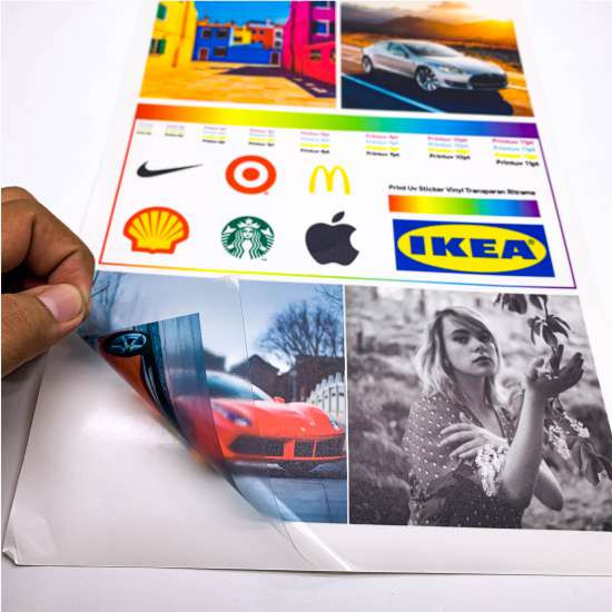 Sticker Stiker Vynil Vinyl Transparan Meteran UV 